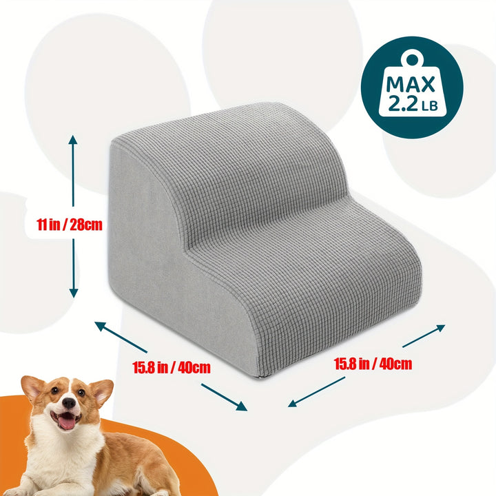 Dog Steps for Small Dogs - 2/3/4 Steps Non-Slip Pet Stairs