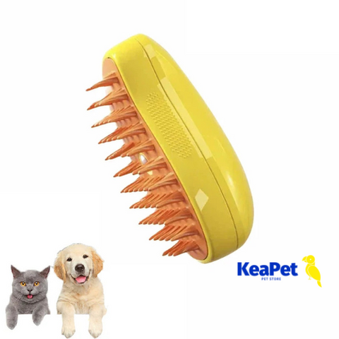 Cat Dog Steamy Brush - 3-in-1 Electric Steam Brush for Massage and Grooming