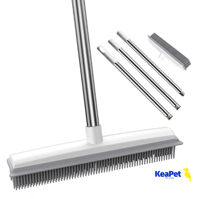 PetPro Sweep – Rubber Broom with Squeegee
