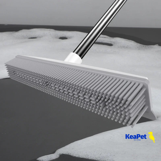 PetPro Sweep – Rubber Broom with Squeegee