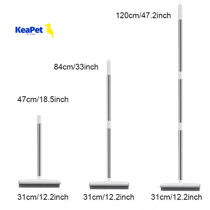 PetPro Sweep – Rubber Broom with Squeegee