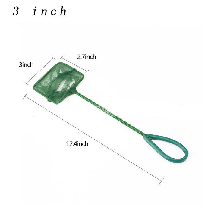 Portable Fish Net Long Handle Square