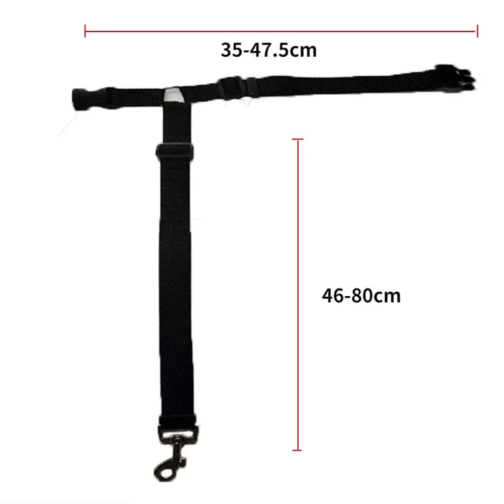Solid Color Two-in-one Pet Car Seat Belt and Leash