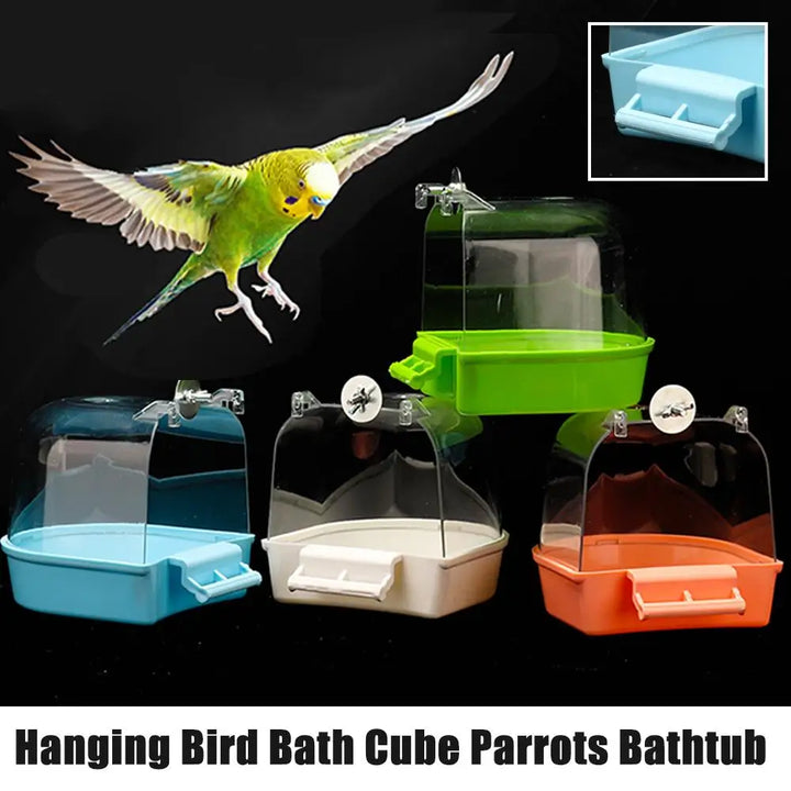 Hanging Bird Bath Box for Canaries, Finches...