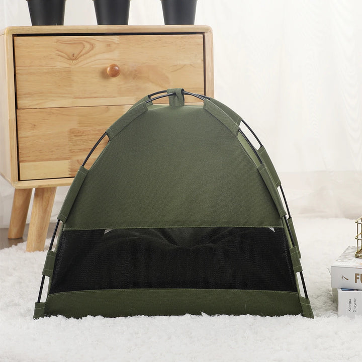Pet Tent Bed for Cats - Warm Winter Clamshell Kitten Tent