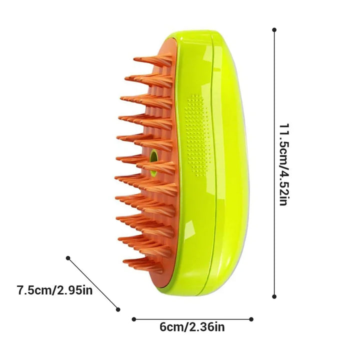 Cat Dog Steamy Brush - 3-in-1 Electric Steam Brush for Massage and Grooming