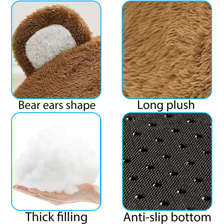 Funny Cat Bed - Warm Plush Kitten Lounger