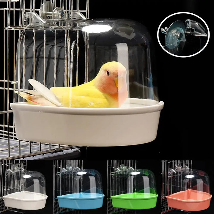 Hanging Bird Bath Box for Canaries, Finches...
